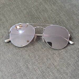 Tom Ford Silver Mirrored Aviator Sunglasses
